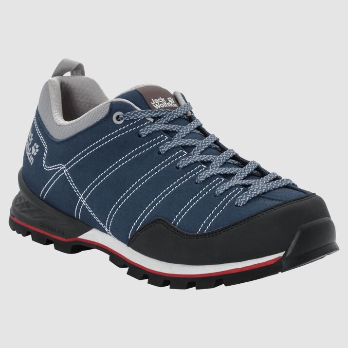 Zapatillas Senderismo Jack Wolfskin Scrambler Low Hombre Azules/Negros Mexico-6918273